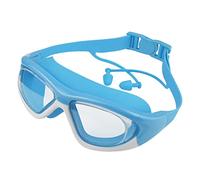 Retro Vintage compatible with Polarized Swimming Goggles For Children Kid Boys Girls Snorkelling Large for Women Oversized (Blue, One Size)
