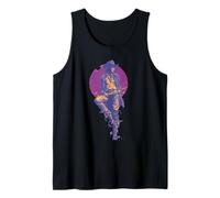 Retro Vintage Cowgirl Leaning on Barn for Women Tank Top
