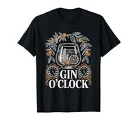 Retro Vintage Craft Gin Tonic Social Drinker Artisan T-Shirt