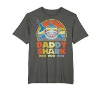 Retro Vintage Daddy Shark Outfit Cool Father's Day Gifts T-Shirt