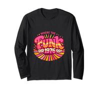 Retro Vintage Disco Funk 50th 50 Age Milestone Groovy 1976 Long Sleeve T-Shirt