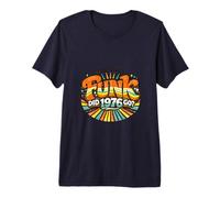 Retro Vintage Disco Funk 50th 50 Age Milestone Groovy 1976 Premium T-Shirt