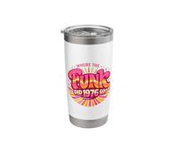 Retro Vintage Disco Funk 50th 50 Age Milestone Groovy 1976 Stainless Steel Insulated Tumbler