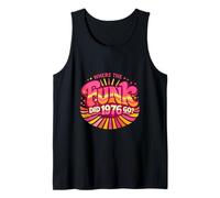 Retro Vintage Disco Funk 50th 50 Age Milestone Groovy 1976 Tank Top