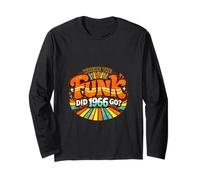 Retro Vintage Disco Funk 60th 60 Age Milestone Groovy 1966 Long Sleeve T-Shirt