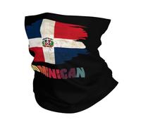 Retro Vintage Dominica Flag Dominican Men Women Bandana Lightweight Face Covering Scarf Breathable Snood Scarf For Hiking Running Skiing Outdoor