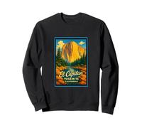 Retro Vintage El Capitan Yosemite Park CA Art Graphic Sweatshirt