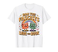 Retro Vintage Fascism Ban The Fascists Save The Books Read T-Shirt