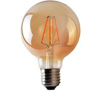 Retro Vintage G80 4W LED Dimmable Globe Edison Style Filament Bulb Smoked Gold Glass E27 Edison Screw [Energy Class A+] (G80 4W, E27)