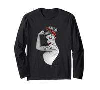 Retro Vintage Girl Power Pin Up Art Modern RosietheRiveter Long Sleeve T-Shirt