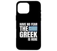 Retro Vintage Have No Fear The Greek Is Here Case for iPhone 16 Pro Max
