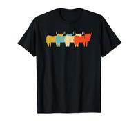 Retro Vintage Highland Cattle T-Shirt