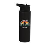 Retro Vintage Hiking Another Half a Mile or So Men Women Stainless Steel Insulated Water Bottle