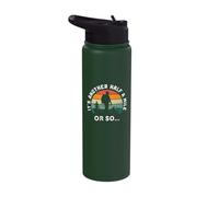 Retro Vintage Hiking Another Half a Mile or So Men Women Stainless Steel Insulated Water Bottle