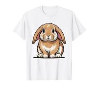 Retro Vintage Holland Lop Rabbit Sunset Silhouette Art T-Shirt