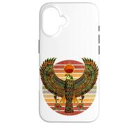 Retro Vintage Horus Ancient Egyptian Falcon Hieroglyph Case for iPhone 16