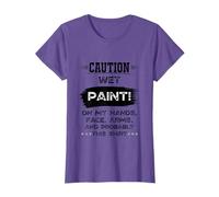 Retro Vintage House Painter Decorating Caution Wet Paint T-Shirt