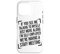 Retro Vintage If You See Me Talking To Myself Gag Case for iPhone 16 Pro
