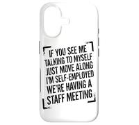 Retro Vintage If You See Me Talking To Myself Gag Case for iPhone 17