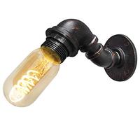Retro Vintage Industrial Water Pipe Wall Light Rustic Metal Single Steampunk Wall Lamp Lantern M0161F