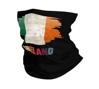 Retro Vintage Ireland Flag Irish Men Women Snoods Soft Neck Warmer Windproof Face Covering Scarf For Winter Sport Cold Weather Skiing