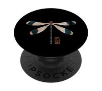 Retro Vintage Japan Art Dragonfly PopSockets Adhesive PopGrip