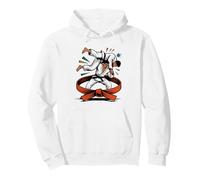 Retro Vintage Judo Badge Japanese Rising Sun Graphic Pullover Hoodie