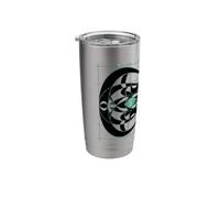 Retro Vintage Jugendstil Art Deco Design Elegant Graphic Stainless Steel Insulated Tumbler