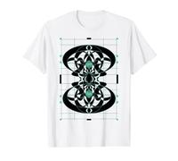 Retro Vintage Jugendstil Art Deco Design Elegant Graphic Value Graphic T-Shirt, Men, White, S