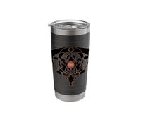 Retro Vintage Jugendstil Art Deco Design Pattern Elegant Stainless Steel Insulated Tumbler