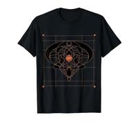 Retro Vintage Jugendstil Art Deco Design Pattern Elegant Value Graphic T-Shirt, Men, Black, M