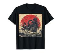 Retro Vintage Kraken Giant Octopus Attacking Ship Tee Value Graphic T-Shirt