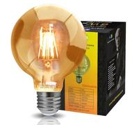 Retro Vintage LED 6w Dimmable Globe Edison Style Filament Bulb Smoked Gold Glass G95 E27 Edison Screw