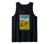 Retro Vintage Lexington Louisville Kentucky KY Art Graphic Tank Top
