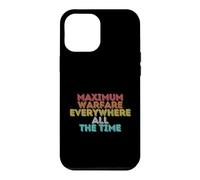 Retro Vintage Maximum Warfare Everywhere All The Time Case for iPhone 12 Pro Max