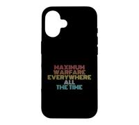 Retro Vintage Maximum Warfare Everywhere All The Time Case for iPhone 16