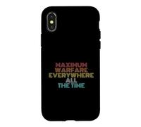 Retro Vintage Maximum Warfare Everywhere All The Time Case for iPhone X/XS
