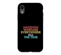 Retro Vintage Maximum Warfare Everywhere All The Time Case for iPhone XR
