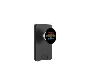 Retro Vintage Maximum Warfare Everywhere All The Time PopSockets PopWallet for MagSafe
