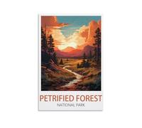 Retro Vintage Metal Tin Sign Petrified Forest National Parks Funny Metel Decorative Signs - Retro Wall Decor Home Wall Signs 15x30cm