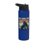 Retro Vintage Moth Man Laugh Live Lurk Halloween Cryptid Stainless Steel Insulated Water Bottle
