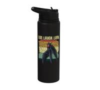 Retro Vintage Moth Man Laugh Live Lurk Halloween Cryptid Stainless Steel Insulated Water Bottle