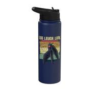 Retro Vintage Moth Man Laugh Live Lurk Halloween Cryptid Stainless Steel Insulated Water Bottle
