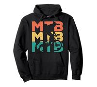 Retro Vintage MTB Gift For Mountain Bikers Pullover Hoodie
