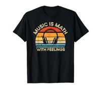 Retro Vintage Music Is Math With Feelings T-Shirt