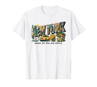 Retro Vintage New York City Graphic Tee Big Apple Souvenir T-Shirt