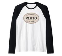 Retro Vintage Original Dwarf Planet Pluto Raglan Baseball Tee