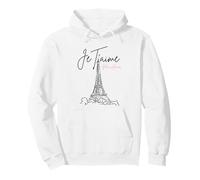 Retro Vintage Paris France Je Taime Mon Amour Eiffel Tower Pullover Hoodie