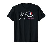 Retro Vintage Paris France Je Taime Mon Amour Eiffel Tower T-Shirt