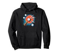 Retro Vintage Ping Pong Badge Classic Sports Graphic Table Pullover Hoodie